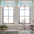 thumbnail image 4 of LALILO Kitchen Curtain Valance Swim Inflatable Toy Colorful Rod Pocket Window Curtain 52"x 18" Set of 2, 4 of 7