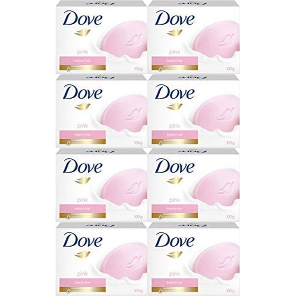 Dove Pink Beauty Cream SE33 Bar Soap, 100 Gram / 3.5 Ounce Bars (Pack of 8)