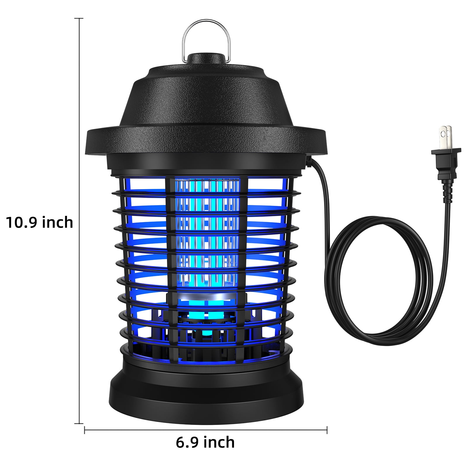 Aumpkin Bug Zapper, Electric Fly Zapper for Indoor and Outdoor for Home, Kitchen Bedroom, Patio and Camping (Black)