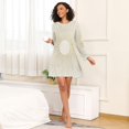 thumbnail image 4 of FORMRS Womens Long Sleeve Nightgowns Crew Neck Sleep Shirt Soft Pajamas Sizes S-3XL, Sunshine, 4 of 8
