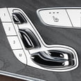 thumbnail image 4 of For 8PCS Black Auto Car Door Seat Adjust Button Switch Cover Sticker Trim for Mercedes Benz E Class, C Class, GLC, W213, W205, X253, 4 of 5