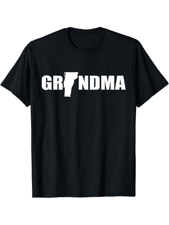 Funny Grandma Shirt, Grandma Vermont Pride State T-Shirt