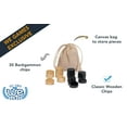 thumbnail image 2 of WE Games Wood Backgammon Pieces with Cloth Pouch - 1.5 inches, 2 of 10