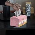 thumbnail image 4 of ZUXONGSY Corgi Waffle Cream Tissue Box Cover Modern PU Leather Tissue Box Holder with Snap Button Stylish Tissue Box Cover Rectangular Tissue Box Home Accessories Decoration, 4 of 7