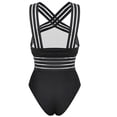 thumbnail image 3 of Sonducket Traje de baño Mujer Halter Neck Swim Body Push-up Traje de baño elástico Prendas para la parte del cuerpo negro SG, 3 of 8