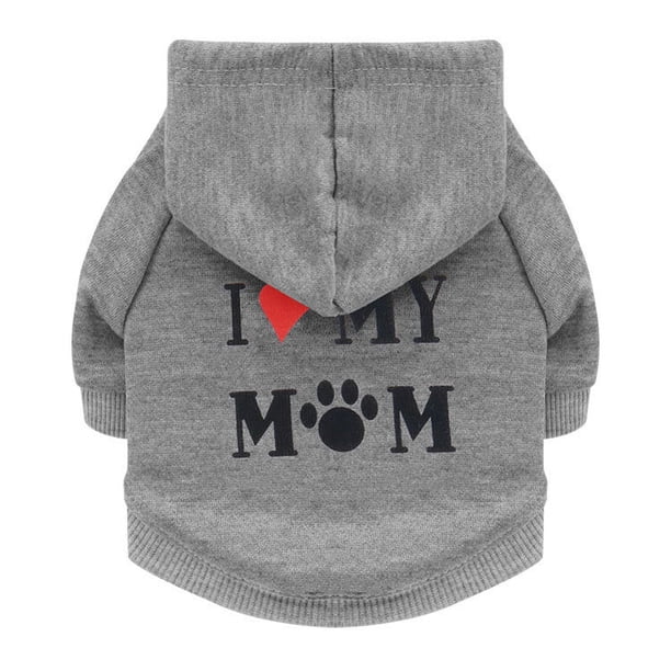 Camisetas para perros I Love My Mom Camisetas para perros para perros pequeños Ropa para perros pequeños medianos grandes Gatos Niños Niñas MFZFUKR CPB-DE-LYY2096-10
