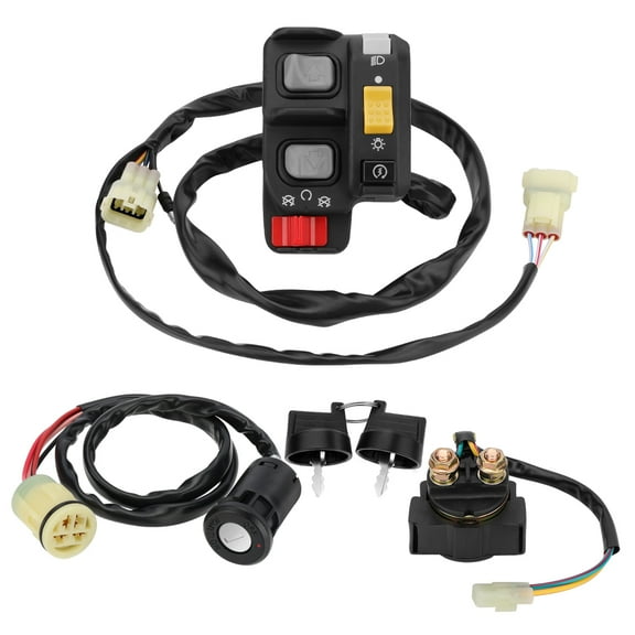 M MATI Handlebar Key Starter Relay Switch Kit for Honda Foreman 450 ES TRX450FE 1998-2004 Electric Shift