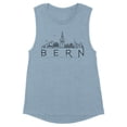thumbnail image 1 of Skyline Bern Switzerland Women's Muscle Tank X-Large Stonewash Denim, 1 of 5