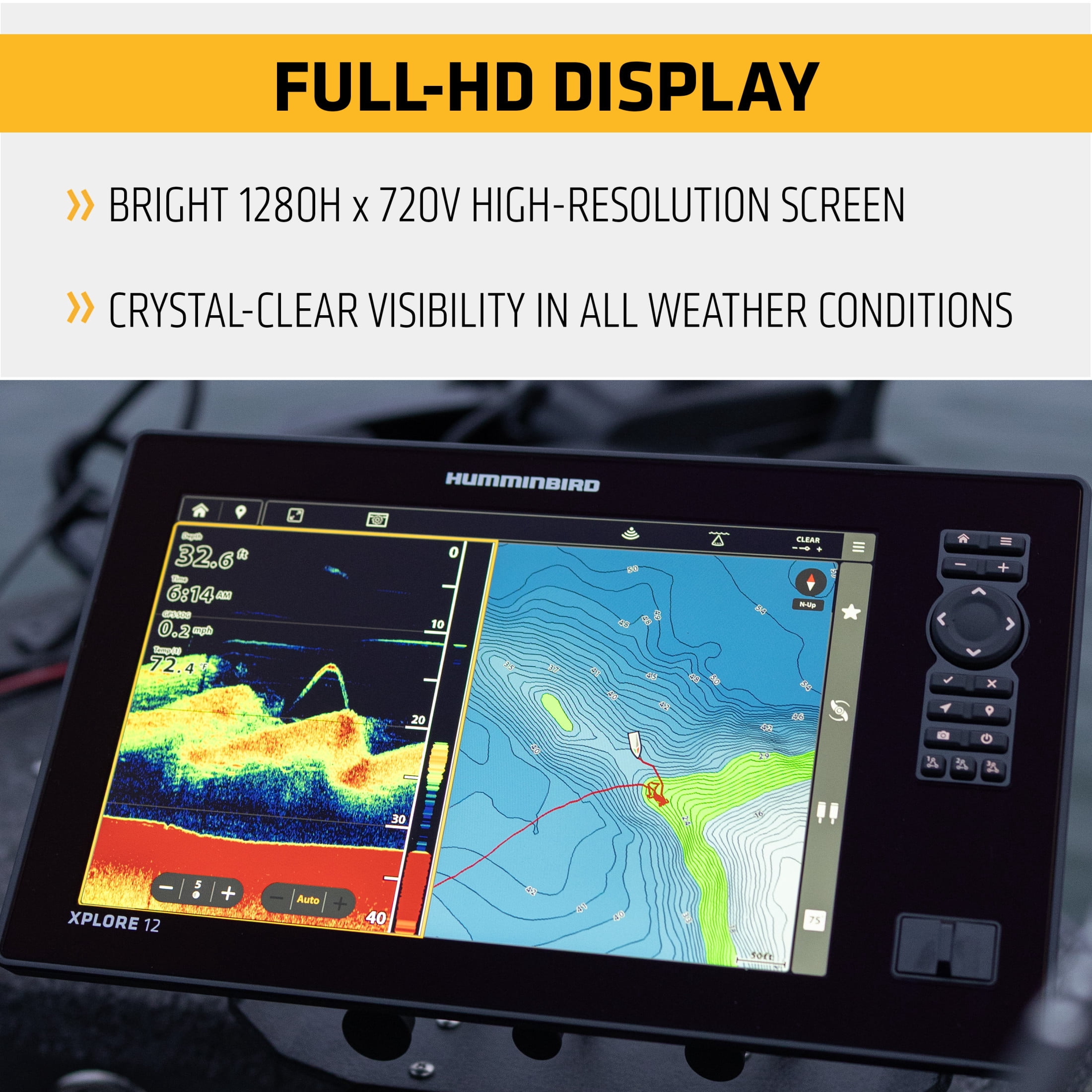 Humminbird, Fish Finder, XPLORE 9 CMSI+ with Mega Imaging