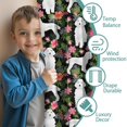 thumbnail image 3 of Blackout Kids Curtains,White Poodle Dog Hawaiian Floral Childrens Insulated Curtains Set Of 2,Bedroom Essentials,Toddler Room Decor 52x84in(132x213cm), 3 of 4