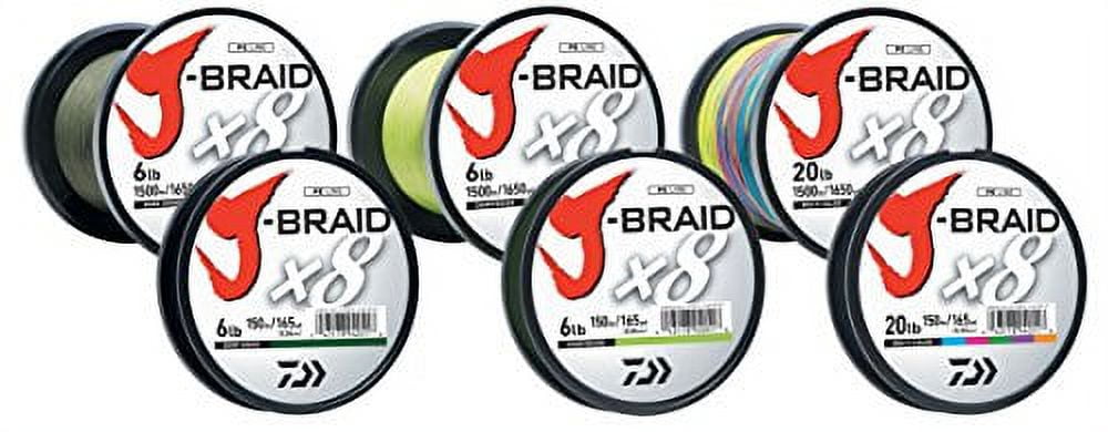 Daiwa 30-300MU J-BRAID Braided Line 30lb 330yd 300m Multi-Color