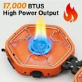 thumbnail image 6 of Diddaport 2 Burner Propane Camping Stove,17000 BTU Portable Folding Camp Stove with Carry Bag,Built-in Igniter,Removable Grates for Camping,Backpacking,Outdoor Cooking, 6 of 9