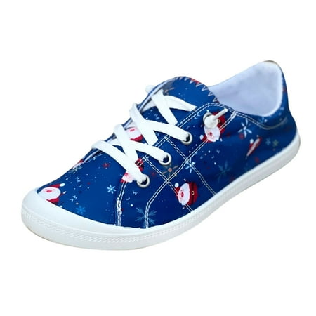 

NECHOLOGY Women Shoes Flats Casual Fashion Autumn And Winter Women Casual Shoes Round Womens Casual Dress Shoes with Arch Support Shoes Blue 9
