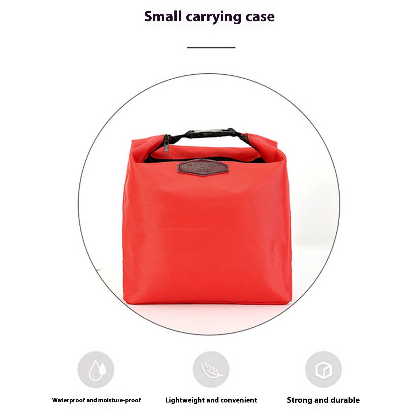 2 Isolierte Lunchbox-Taschen – Wiederverwendbar, Mit Kühlakku, Große Kapazität, Für Arbeit & Picknick, Rot