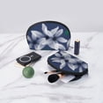 thumbnail image 5 of YFYANG 2 Piece Women's Portable Makeup Bags, Watercolor Lilies Pattern Clutch Travel Toilet Bags Cosmetic Organizer, 5 of 7