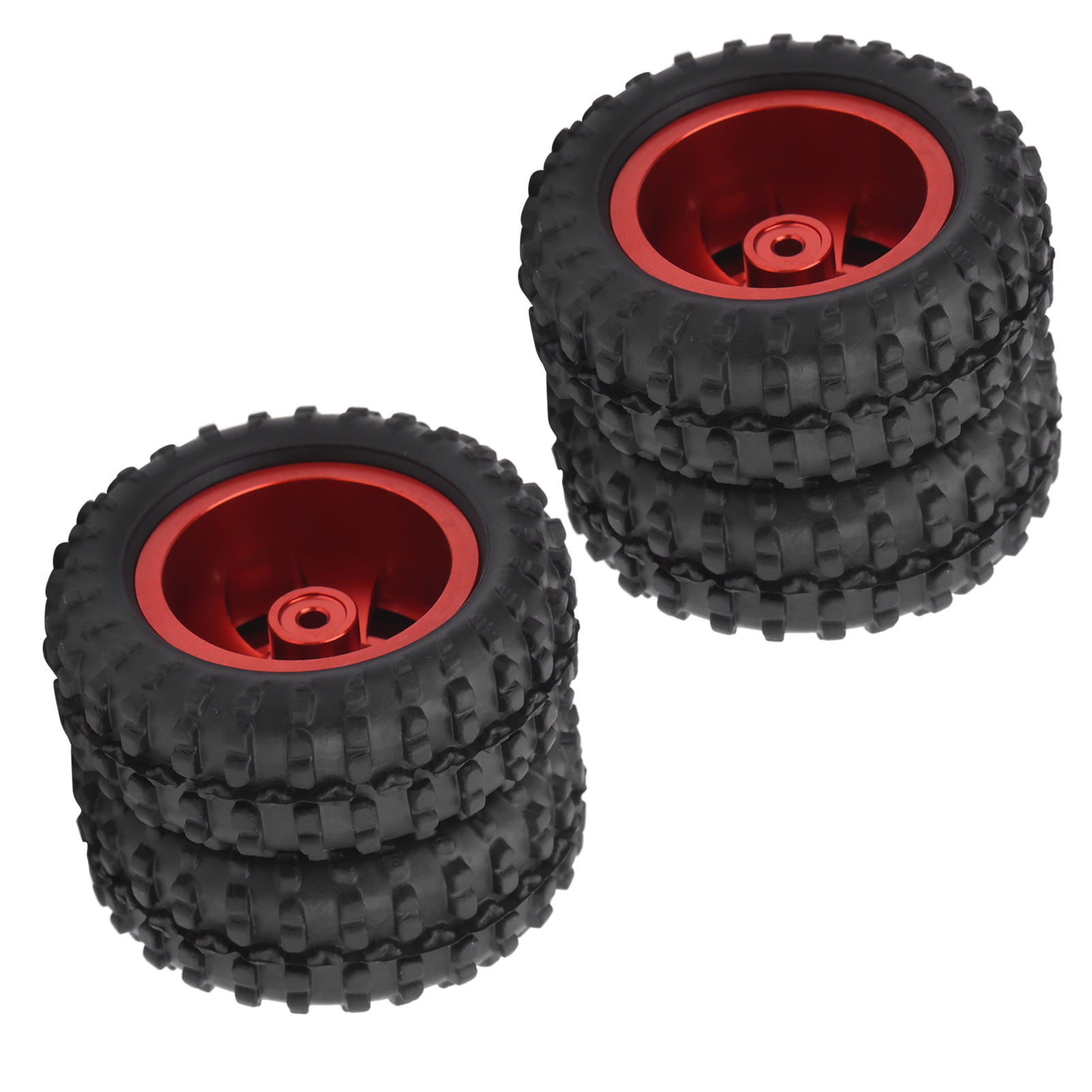 Details about   2Pcs 52mm Al Alloy Rear Tire Equipment For WPL D12 1/10 RC Truck Vehicle Red