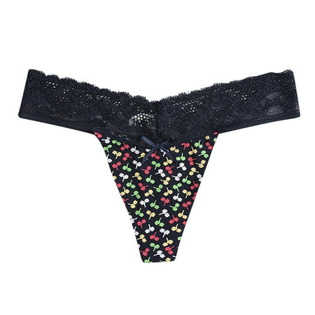 DXOUPM Women s Underwear New Lace Side Briefs Transparent Low Waist Women s Underwear Printed Sexy Underwear Underwear Seamless Thong Underwear Lace Cheeky Panties for Women A One Size