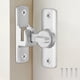 thumbnail image 1 of Uxcell 2 Pcs Cerradura de Puerta de Granero, Cerradura de Puerta de Granero Flip de 90/180 Grados de Aleación de Aluminio con Tornillos para Gabinetes de Jardín Baño, Tono Plateado, 1 of 6