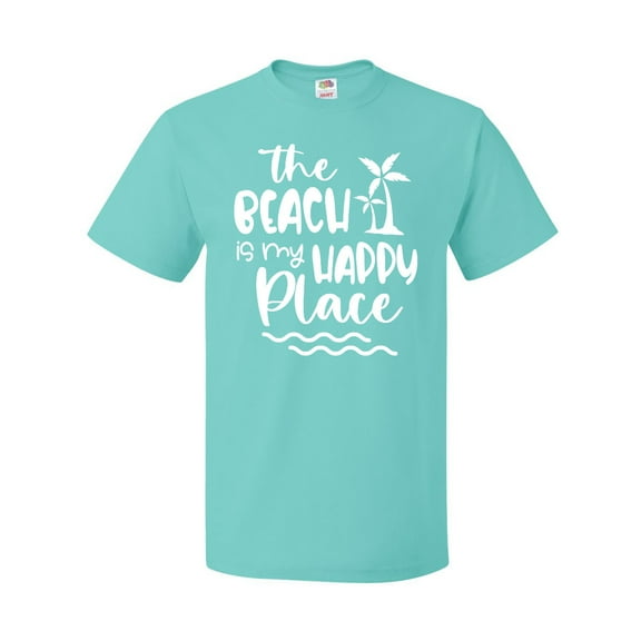 Inktastic Spring Break the Beach is My Happy Place T-Shirt