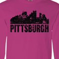 thumbnail image 4 of Inktastic Pittsburgh Skyline Grunge Long Sleeve T-Shirt, 4 of 5