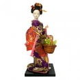 thumbnail image 1 of Muñecas Geisha japonesas étnicas, estatuilla de dama oriental, muñeca Geisha asiática de estilo vintage para decoración de mesa, estante para el hogar Estilo F, 1 of 8