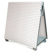 Triton Products® LocBoard 36-3/4"L x 39-1/4"H x 21-1/4"W Anodized Aluminum Frame Tool Cart with Tray