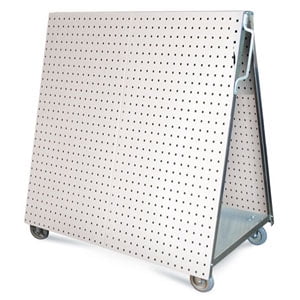 Triton Products® LocBoard 36-3/4"L x 39-1/4"H x 21-1/4"W Anodized Aluminum Frame Tool Cart with Tray