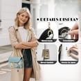 thumbnail image 5 of TSOVTHRID Watercolor Leaf Green Print Crossbody Bags for Women Trendy PU Leather Small Crossbody Purses Shoulder Handbags with Detachable Strap, 5 of 7