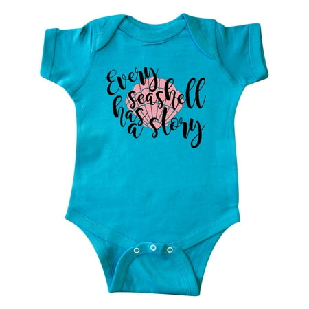 

Inktastic Every Seashell Has a Story Gift Baby Boy or Baby Girl Bodysuit