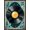 Teal Coral Mustard, Pattern 6, variant on ODIKA 8'x10' Washable Area Rug Non-Slip Chair-Friendly Mat Vinyl Vintage Record Turntable Disc Soundwave Musical Notes Decorative for Dining Room, Large Office, Lounge