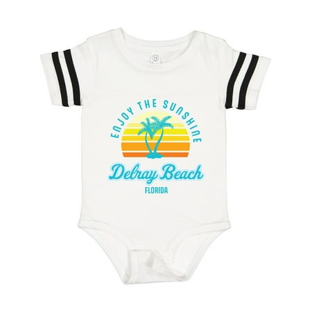 

Inktastic Summer Enjoy the Sunshine Delray Beach Florida in Blue Gift Baby Boy or Baby Girl Bodysuit