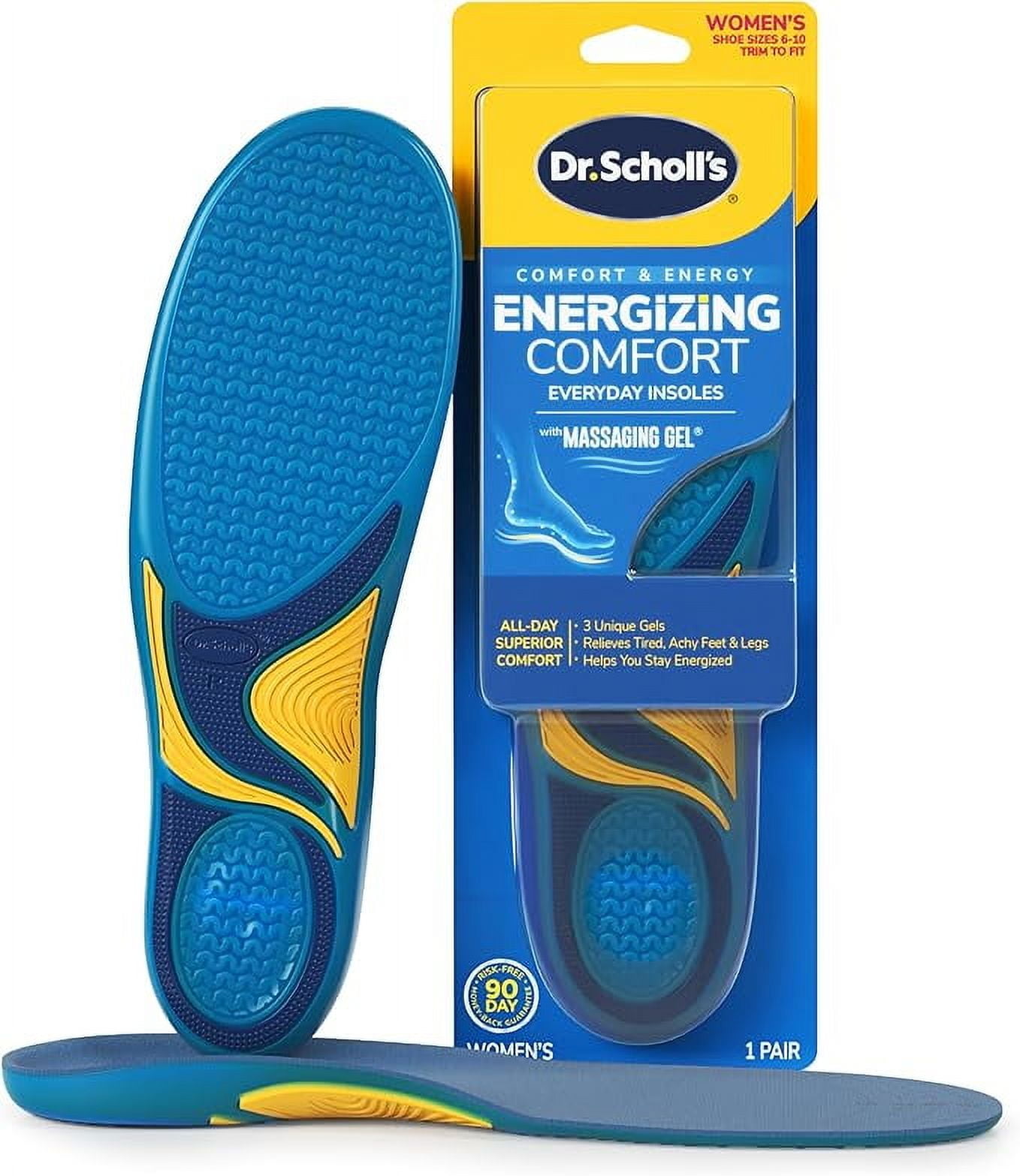 Dr. Scholl's Walk Longer Insoles Women Shoe Sizes 6-10 Comfort
