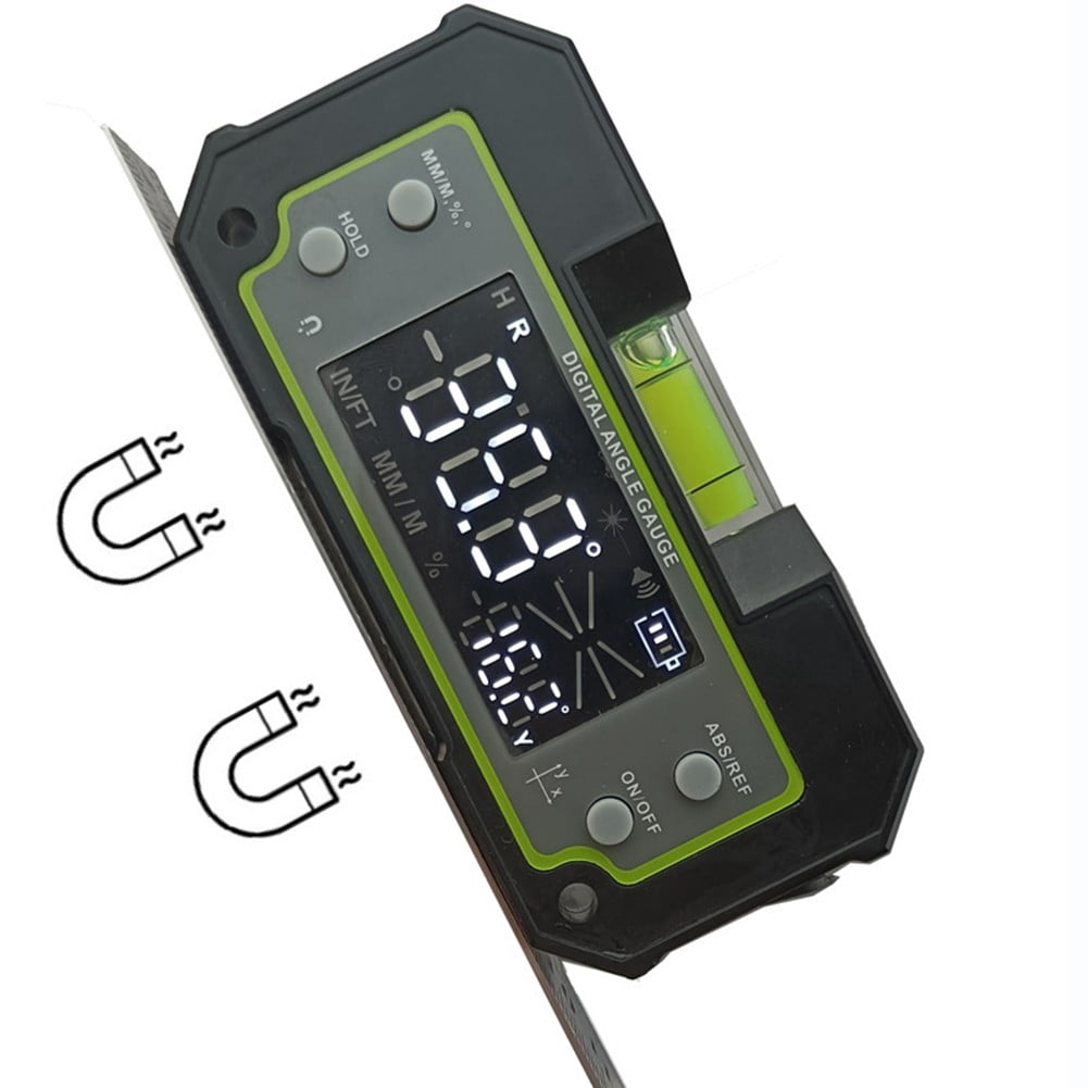 yaaqii Digital Horizontal Inclinometer compatible-Bluetooth Dual Axis LCD Protractor