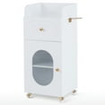 thumbnail image 4 of BarberPub Storage Trolley Cart, Mobile Storage Cabinet, Barber Shop Tool Organizer, Rolling, 4 of 10