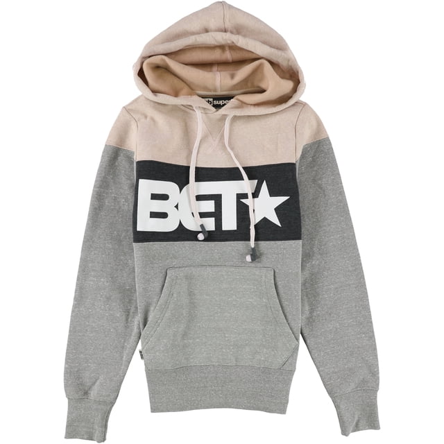 HoodieBuddie Womens Supersound BET Headphones Hoodie Sweatshirt graypink XS