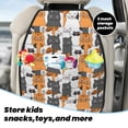 thumbnail image 4 of Goofa Funny Cats Pattern Car Back Seat Protector for Kids (2 Pack) ,Anti-kick Storage Mat for Car Seats,Shields from Footprints, 4 of 6