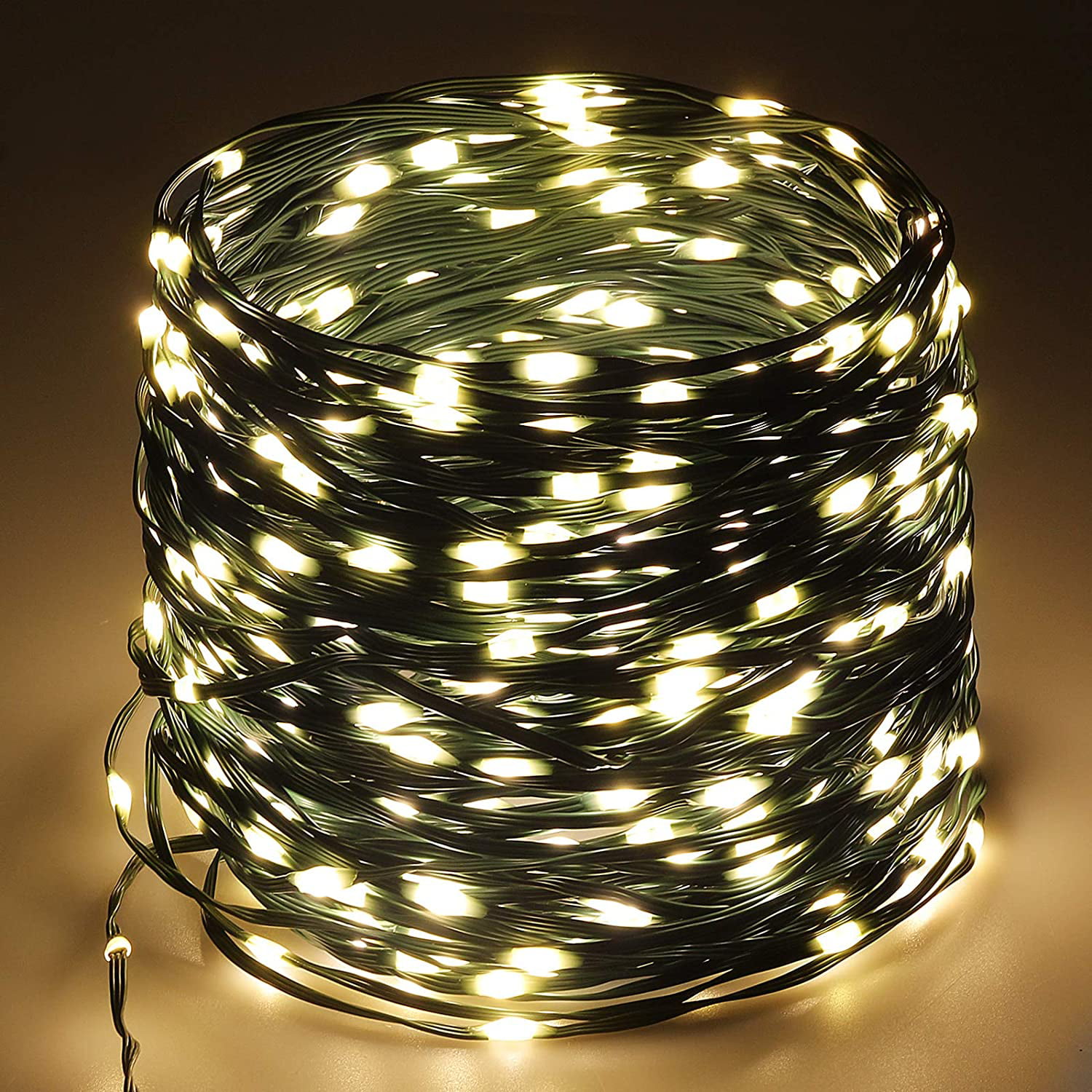 Remote 500LED Fairy String Lights Warm White Christmas Lights 164ft Silver Wire