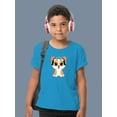thumbnail image 2 of Corgi With Headsets T-Shirt Juniors -Image by Shutterstock,  Small, 2 of 4