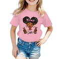 thumbnail image 1 of Zecgelong T-Shirt Décontracté à Manches Courtes et Col Rond pour Filles, Imprimé Dessin Animé, Taille 8-10 Ans, 1 of 4