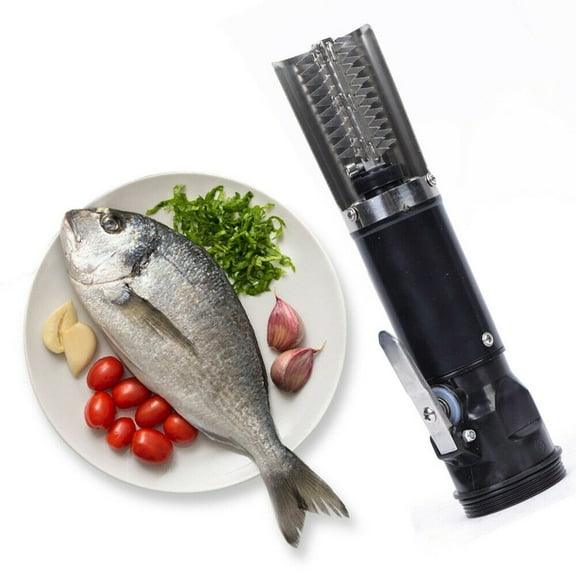 DENEST Electric Fish Scale Remover Rechargeable Seafood Cleaner Stainless Steel 120W