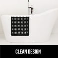 thumbnail image 6 of GORILLA GRIP Patented Bath Tub Shower Mat, Machine Washable Bathtub Floor Liner Mats, Suction Cups and Drain Holes to Keep Tubs Clean, Soft on Feet, Bathroom Essentials, 35x16 Inch, Black, 6 of 10
