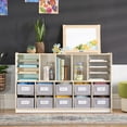 thumbnail image 4 of Guidecraft EdQ Shelves and 10 Bin Storage Unit 30" White: Wooden Kids' Classroom Bookshelf with Cubbies and Organization for Home, 4 of 5