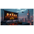 thumbnail image 5 of Tree Themed Decorative Banner with Old Lives Matter Message Party Decoration Background Backdrop Photo Props Festival Celebration Event Gathering Decorations, 5 of 7