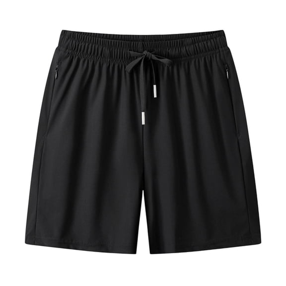 HBYJLZYG Women's Lightweight Drawstring Shorts with Zippered Pockets, Elastic Waist Solid Color Casual Summer Bottoms for Workout and Daily Wear