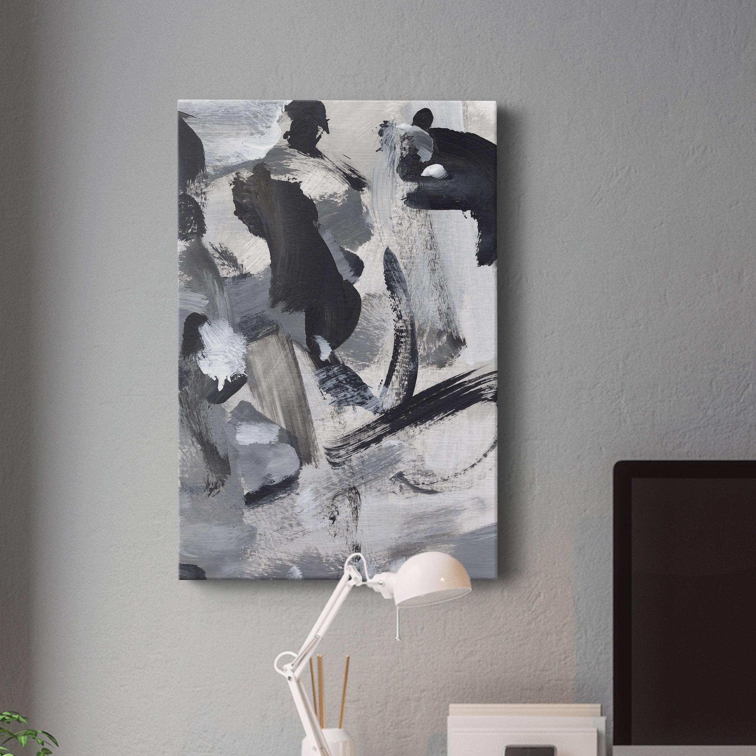 Black & White Mix IV Premium Gallery Wrapped Canvas - Ready to Hang