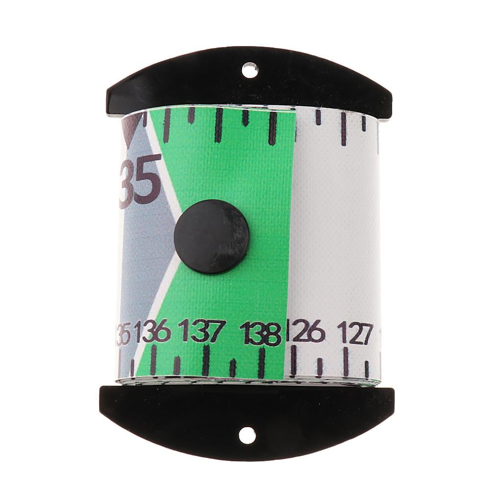 Roll Up Portable Waterproof Tape Fishing Measure Ruler Green 