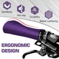 thumbnail image 5 of BUCKLOS Bicycle Handle Bar Grips Lock-on Handlebar Grip Silicone MTB Road Bike for Flat Riser Bar Anti-Slip Grips, 5 of 7