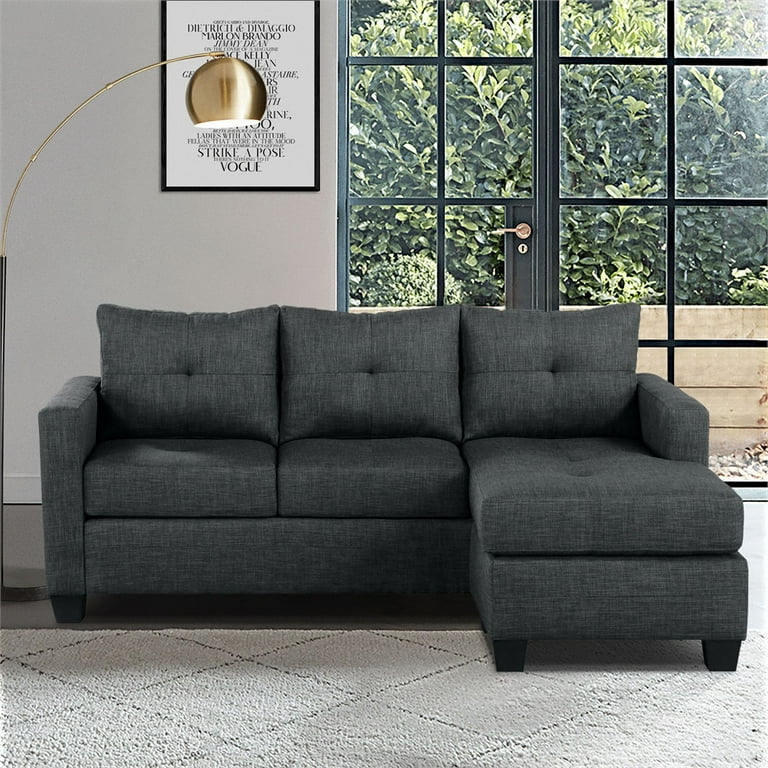 Kelly gray sofa chaise online