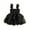 Black, variant on 0-6 Years Littler Girls A-line Dress, Toddler Baby Girl Sleeveless Bow Tulle Party Princess Dress for Birthday Summer Clothes