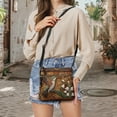 thumbnail image 5 of Kuiaobaty Hummingbird Flower Print Women's Crossbody Bag, Waterproof Portable Leather Satchel Purse Crossbody with Adjustable Strap, Roomy Multi Pockets Hobo Handbag for Travel, 5 of 7